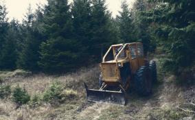 Неоднократно судимый житель Кикерино угнал трактор и бросил его в лесу