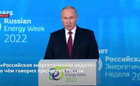 «Российская энергетическая неделя»:
о чём говорил президент России