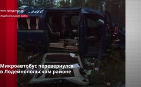 Микроавтобус перевернулся
в Лодейнопольском районе