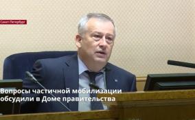 Организацию и ход частичной мобилизации в Ленобласти
обсудили на встрече с депутатами Заксобрания