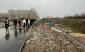 Строительство дороги с мостом на проспекте Строителей в Кудрово завершат до 20 ноября