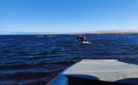 Спасатели выручили мужчину, застрявшего на одном из островов Ладожского озера