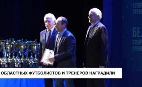 Футболистов и тренеров из Ленобласти наградили