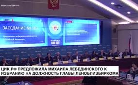 ЦИК РФ предложила Михаила Лебединского к избранию на должность главы Леноблизбиркома