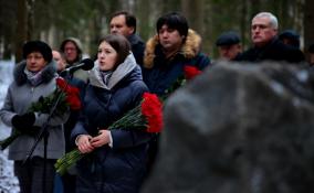 В Гатчине открыли мемориал в память о мирных жителях и военнопленных, убитых немецкими оккупантами