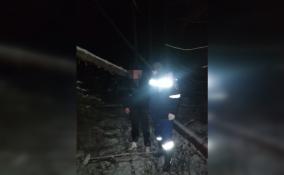 Спасатели пришли на помощь мужчине, едва не замёрзшему в лесу у посёлка Сиверский