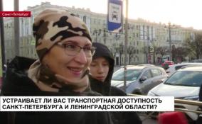 Жители региона рассказали, устраивает ли их транспортная доступность Петербурга и Ленобласти