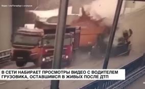 В Сети набирает просмотры видео с водителем грузовика, оставшимся в живых после ДТП